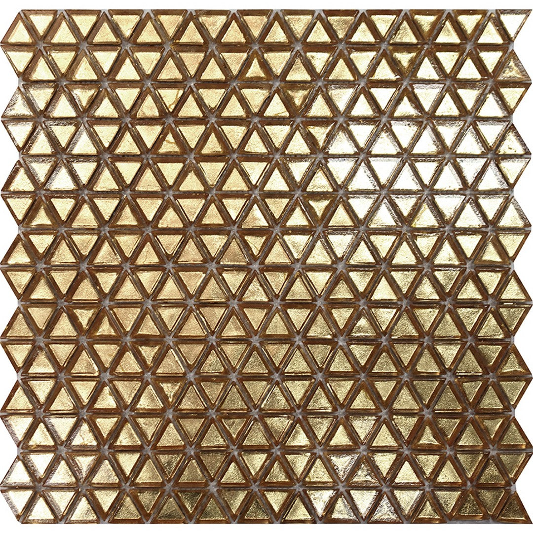 MiR Alma Glamour Triangle Glossy 12.2" x 12.2" Glass Mosaic