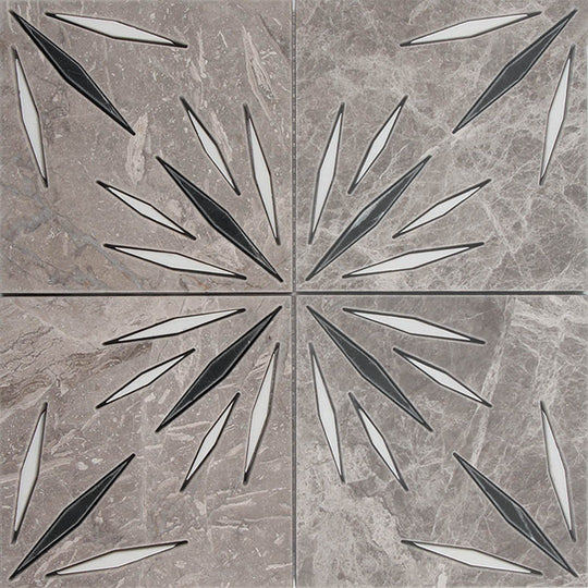 MiR Artistic 12" x 12" Natural Stone Painted Tile