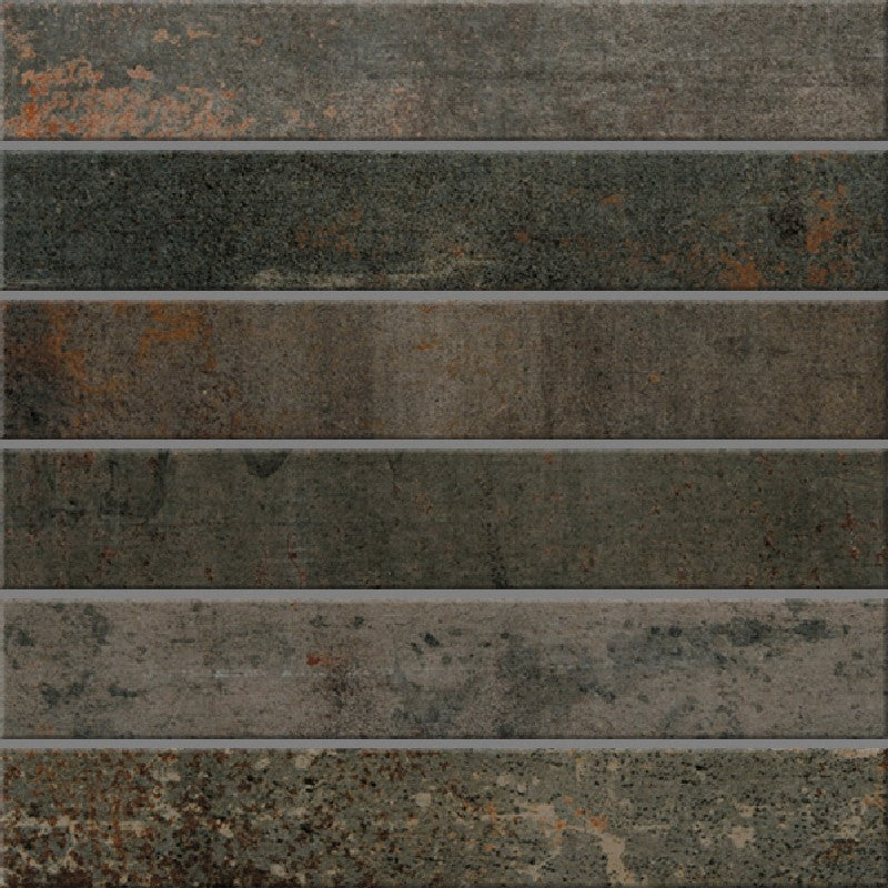 Crossville 2" x 12" Altered State Unpolished Porcelain Mosaic