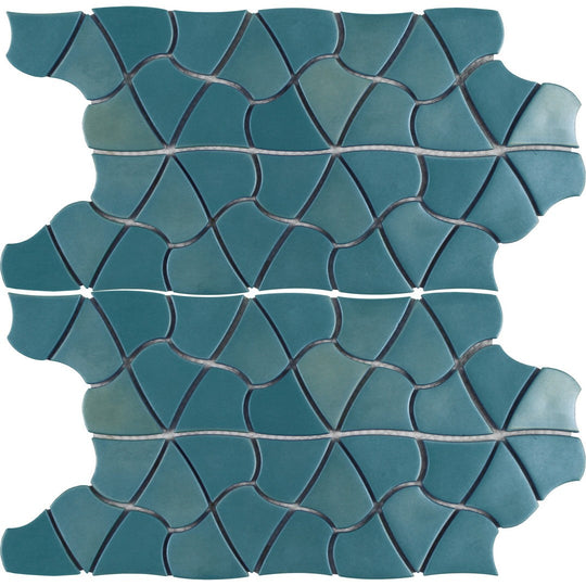 Tesoro 10.25" x 12" Aloha Glass Mosaic