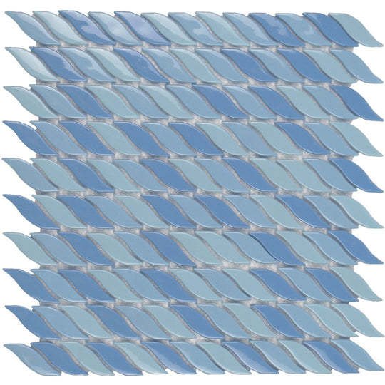 Tesoro 12" x 12" Bowline Interlocking Glass Mosaic