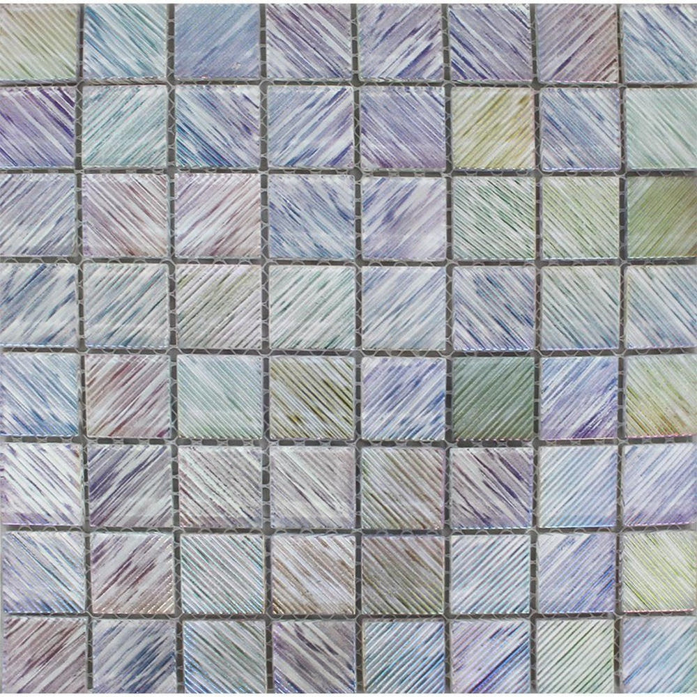 Tesoro 12" x 12" Ultraviolet Glass 1.5" Mosaic