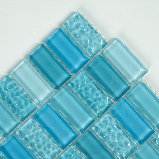 Tesoro-11.75-x-11.75-Watercraft-Crystal-Glass-1x2-Offset-Mosaic-Coral-Reef