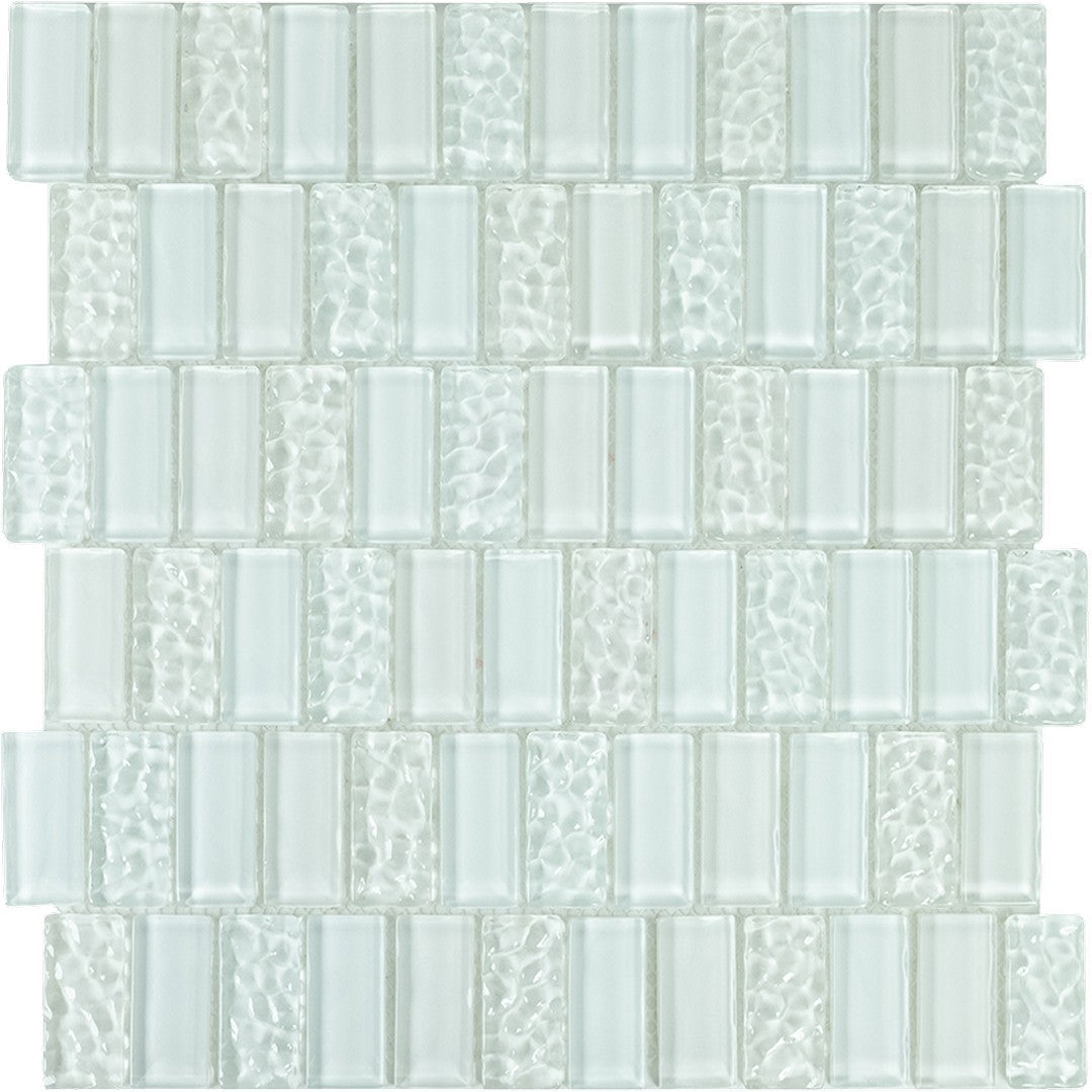 Tesoro 11.75" x 11.75" Watercraft Crystal Glass 1x2" Offset Mosaic