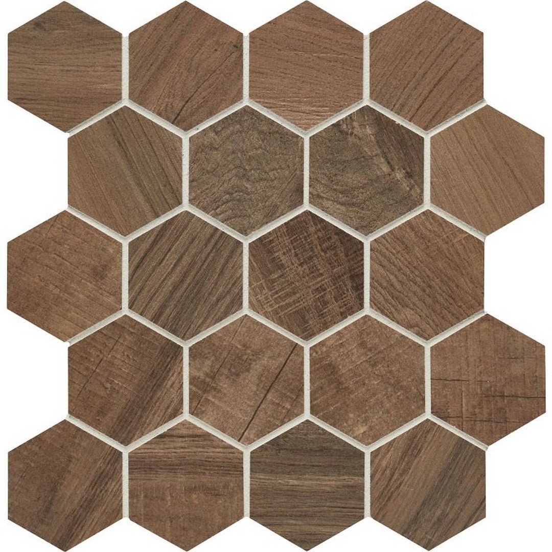 Arizona 10.5" x 11.5" Aequa Matte Rectified Porcelain 2.5" Hexagon Mosaic