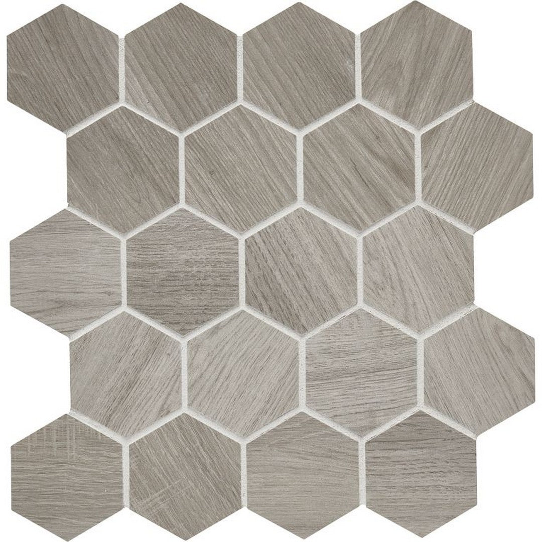 Arizona 10.5" x 11.5" Aequa Matte Rectified Porcelain 2.5" Hexagon Mosaic