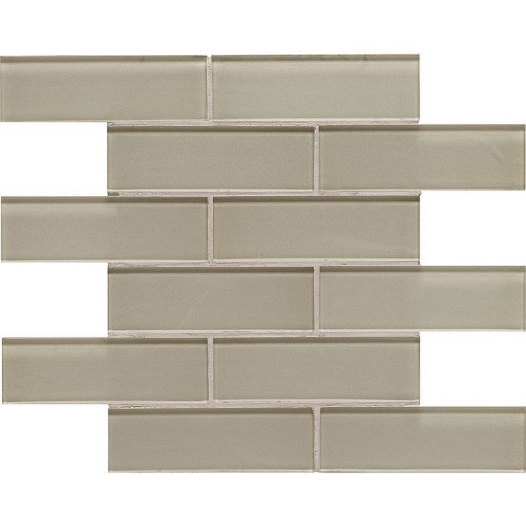 Arizona 2" x 6" Dunes Glass Stagger Joint Mosaic