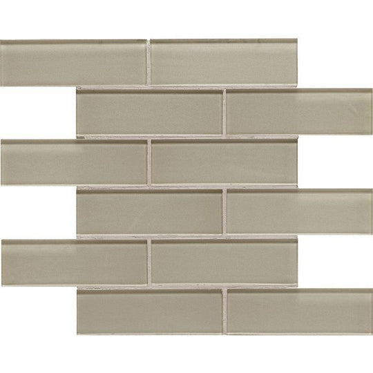 Arizona 2" x 6" Dunes Glass Stagger Joint Mosaic