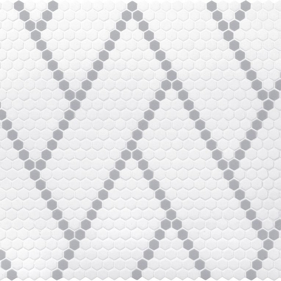 Arizona 11" x 15" Geometro 2.0 Harmonie Matte Rectified Glass Hexagon Mosaic