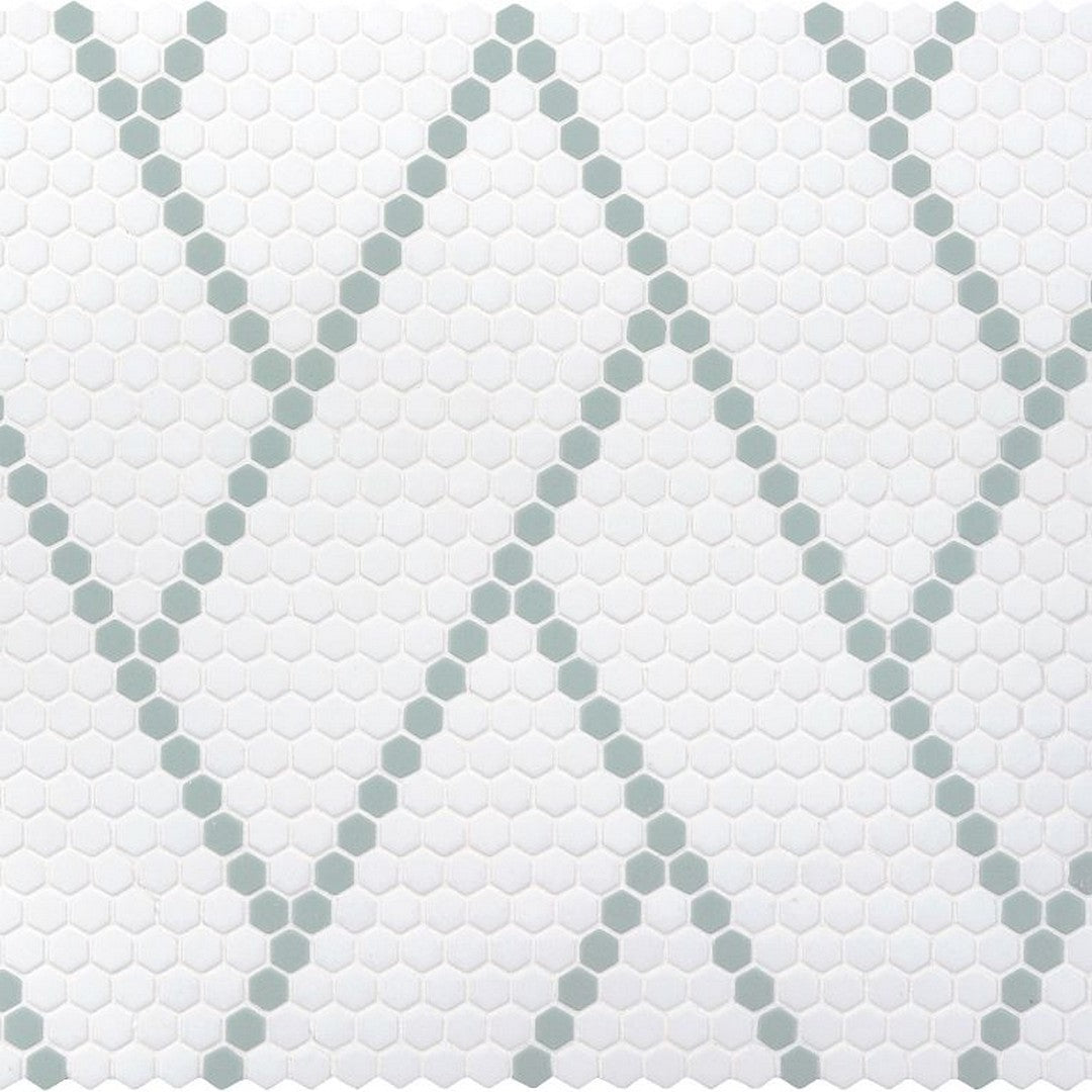 Arizona 11" x 15" Geometro 2.0 Harmonie Matte Rectified Glass Hexagon Mosaic