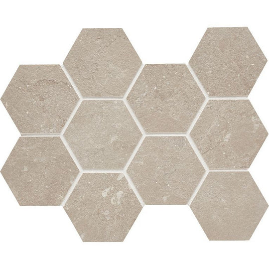 Arizona 11" x 11.25" Lagos Rectified Porcelain 4" Hexagon Mosaic