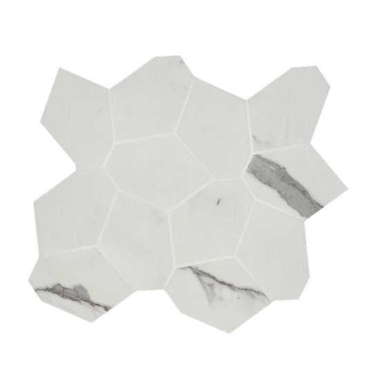 Arizona 10" x 11" Marvel Matte Rectified Porcelain Puzzle Mosaic