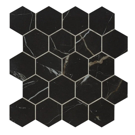 Arizona 11" x 11" Marvel Matte Rectified Porcelain 2.62" Small Hexagon Mosaic