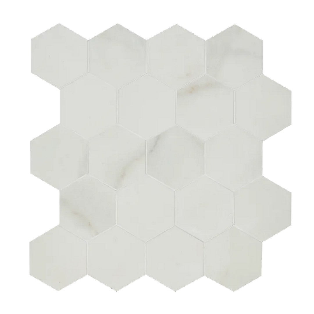 Arizona 11" x 11" Marvel Matte Rectified Porcelain 2.62" Small Hexagon Mosaic