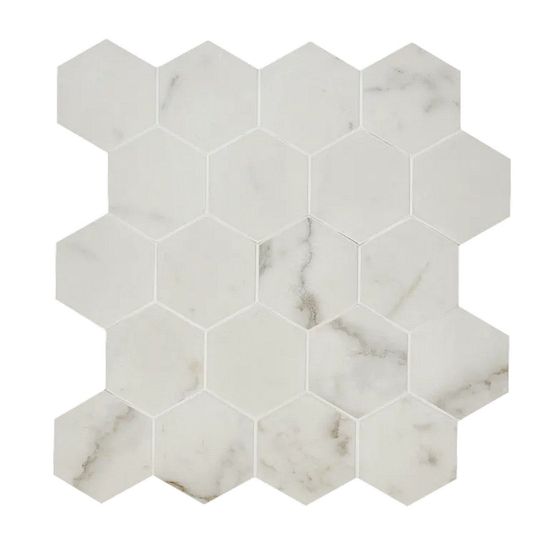 Arizona 11" x 11" Marvel Matte Rectified Porcelain 2.62" Small Hexagon Mosaic