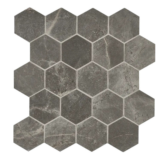 Arizona 11" x 11" Marvel Matte Rectified Porcelain 2.62" Small Hexagon Mosaic