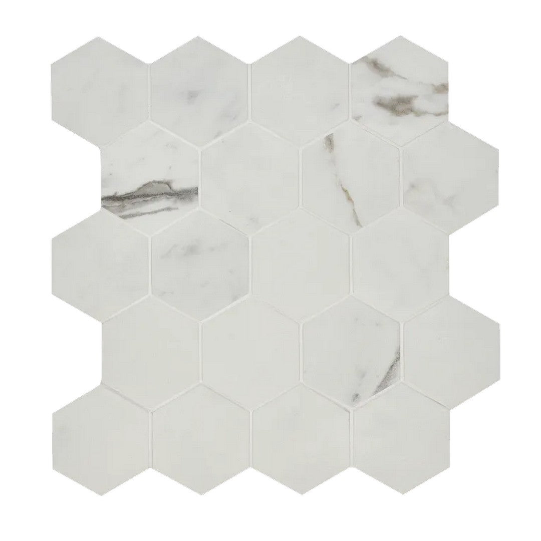 Arizona 11" x 11" Marvel Matte Rectified Porcelain 2.62" Small Hexagon Mosaic