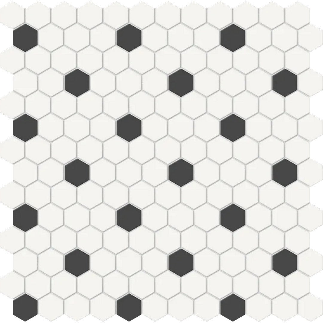 Arizona 11.6" x 11.6" S-Series Matte Glazed Porcelain 1" Hexagon Mosaic