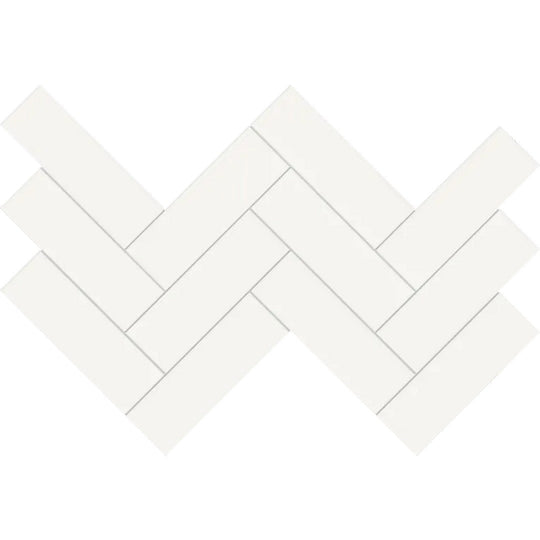 Arizona 11.6" x 11.75" S-Series Glossy Glazed Porcelain 2x6" Herringbone Mosaic