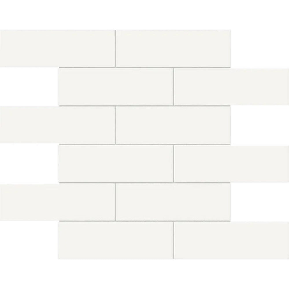 Arizona 11.6" x 11.75" S-Series Glossy Glazed Porcelain 2x6" Staggered Mosaic