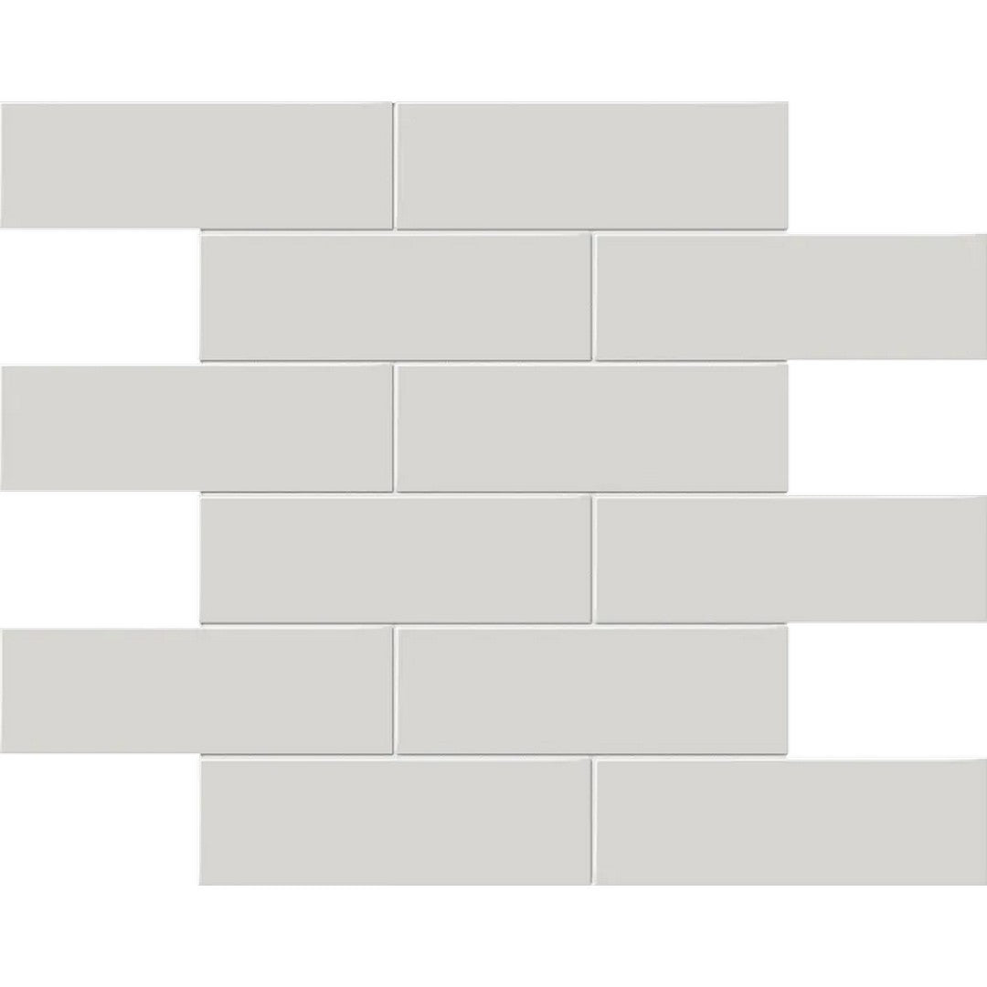 Arizona 11.6" x 11.75" S-Series Glossy Glazed Porcelain 2x6" Staggered Mosaic