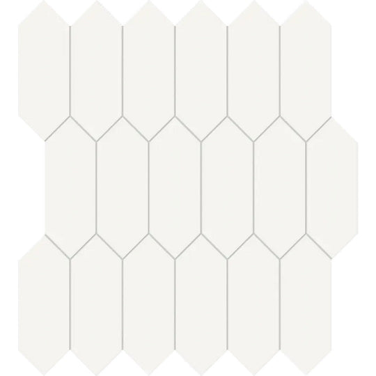Arizona 11.8" x 11.8" S-Series Glossy Glazed Porcelain Picket Mosaic