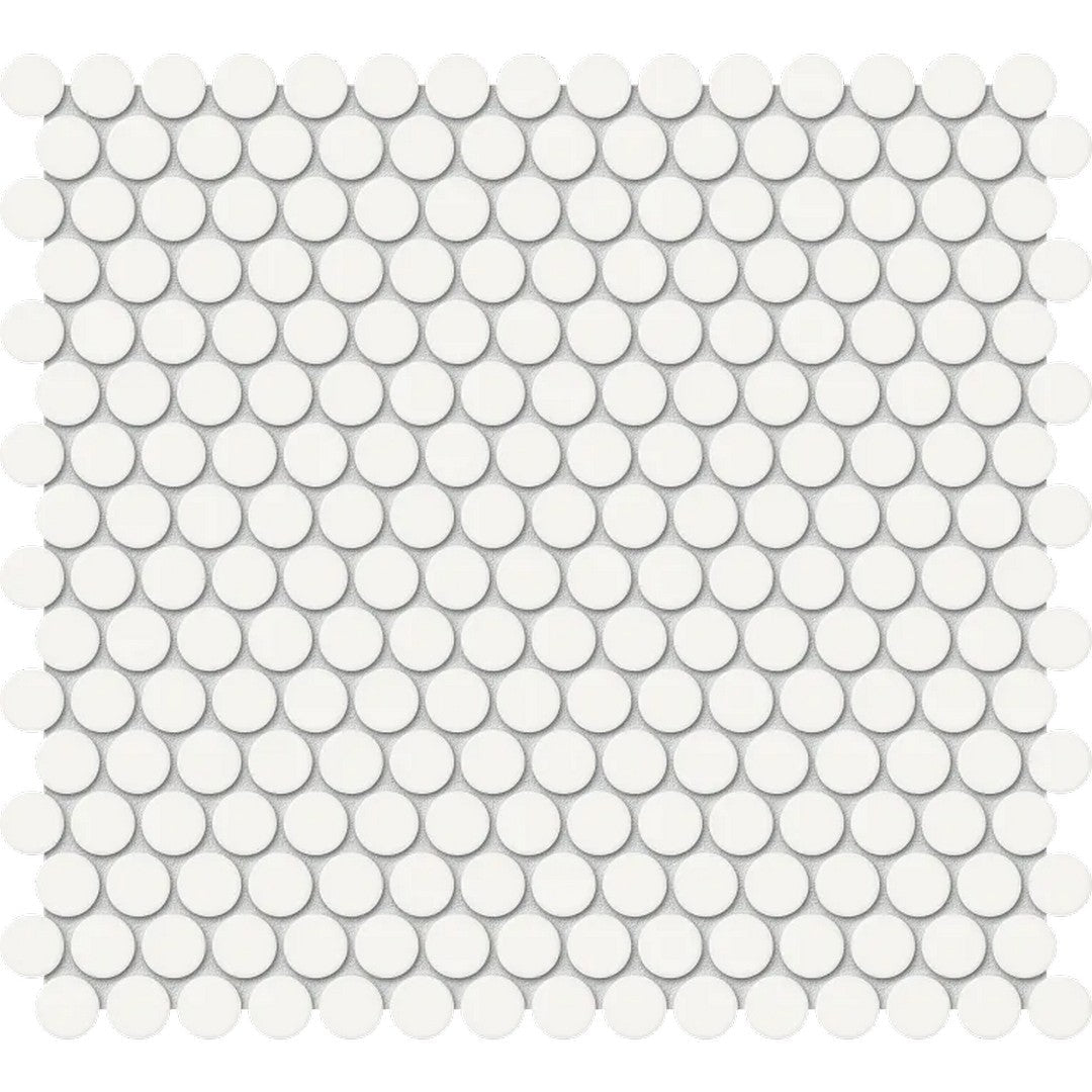 Arizona 11.8" x 11.8" S-Series Matte Glazed Porcelain Penny Round Mosaic