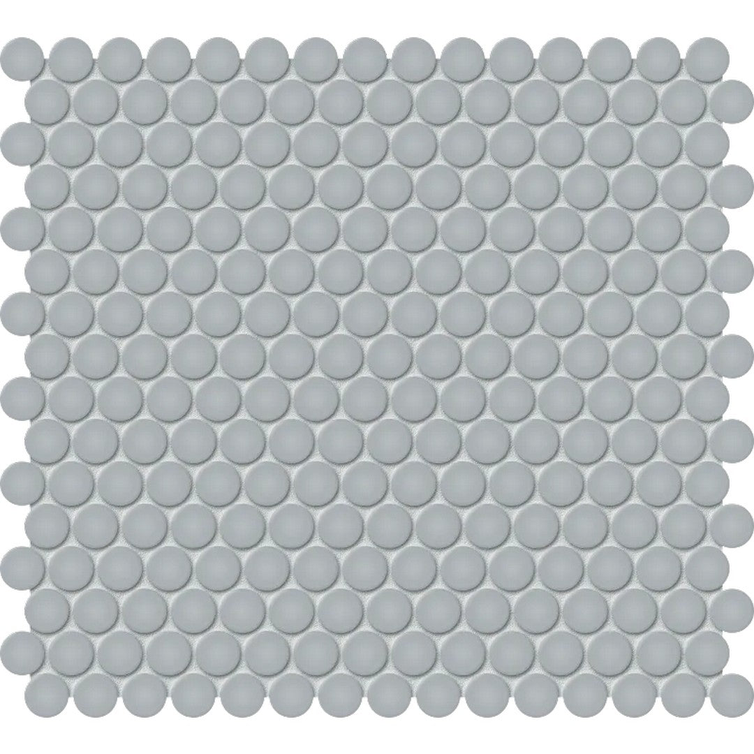 Arizona 11.8" x 11.8" S-Series Glossy Glazed Porcelain Penny Round Mosaic