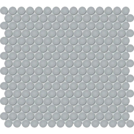 Arizona 11.8" x 11.8" S-Series Glossy Glazed Porcelain Penny Round Mosaic