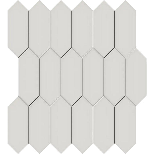 Arizona 11.8" x 11.8" S-Series Glossy Glazed Porcelain Picket Mosaic