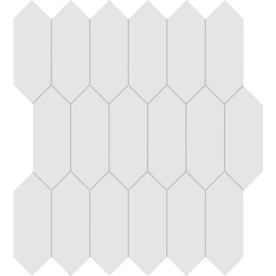 Arizona 11.8" x 11.8" S-Series Glossy Glazed Porcelain Picket Mosaic