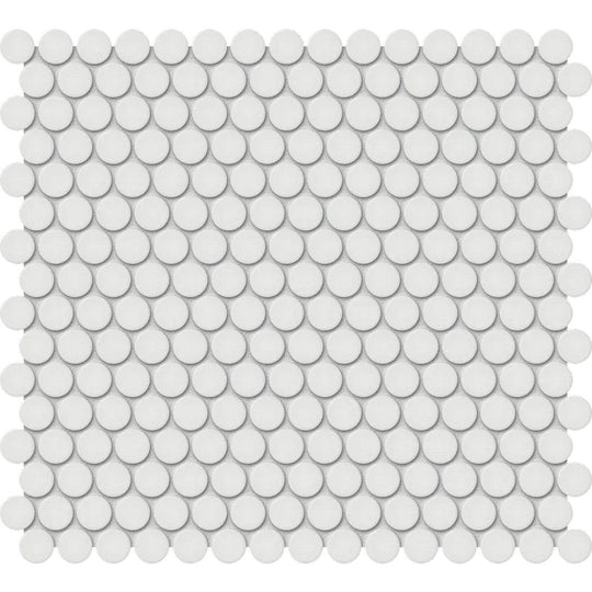 Arizona 11.8" x 11.8" S-Series Matte Glazed Porcelain Penny Round Mosaic