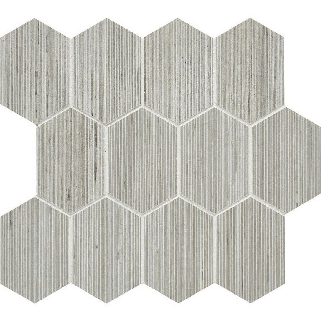 Arizona 11.3" x 11.3" Shibusa Porcelain 3x4" Long Rhomboid Mosaic