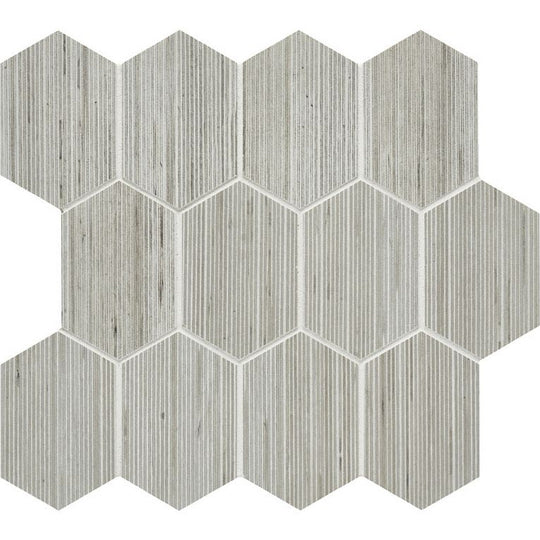 Arizona 11.3" x 11.3" Shibusa Porcelain 3x4" Long Rhomboid Mosaic