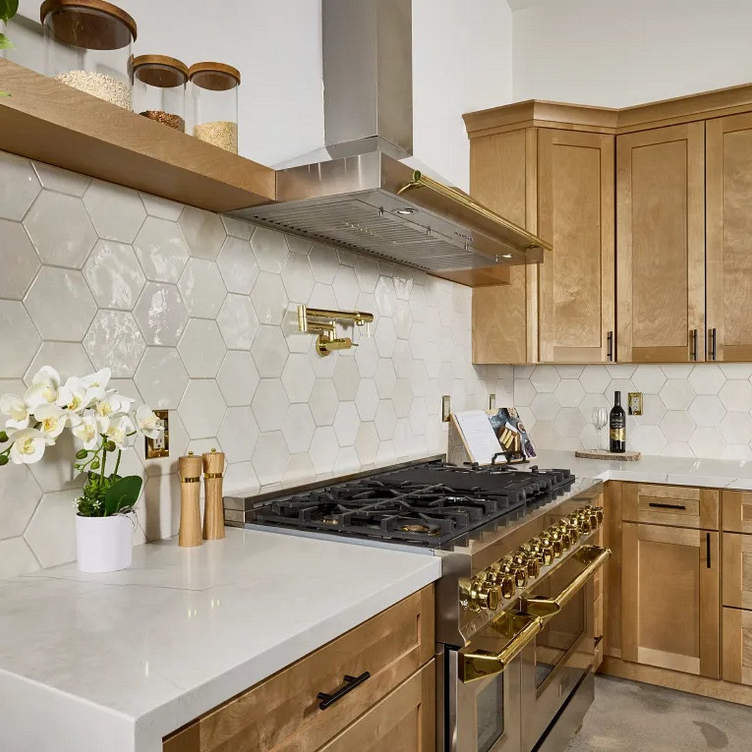 Arizona-6-x-7-Spark-Glossy-Ceramic-Hexagon-Wall-Tile-Ivory