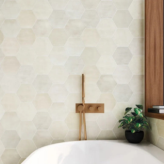 Arizona-6-x-7-Spark-Matte-Ceramic-Hexagon-Wall-Tile-Ivory