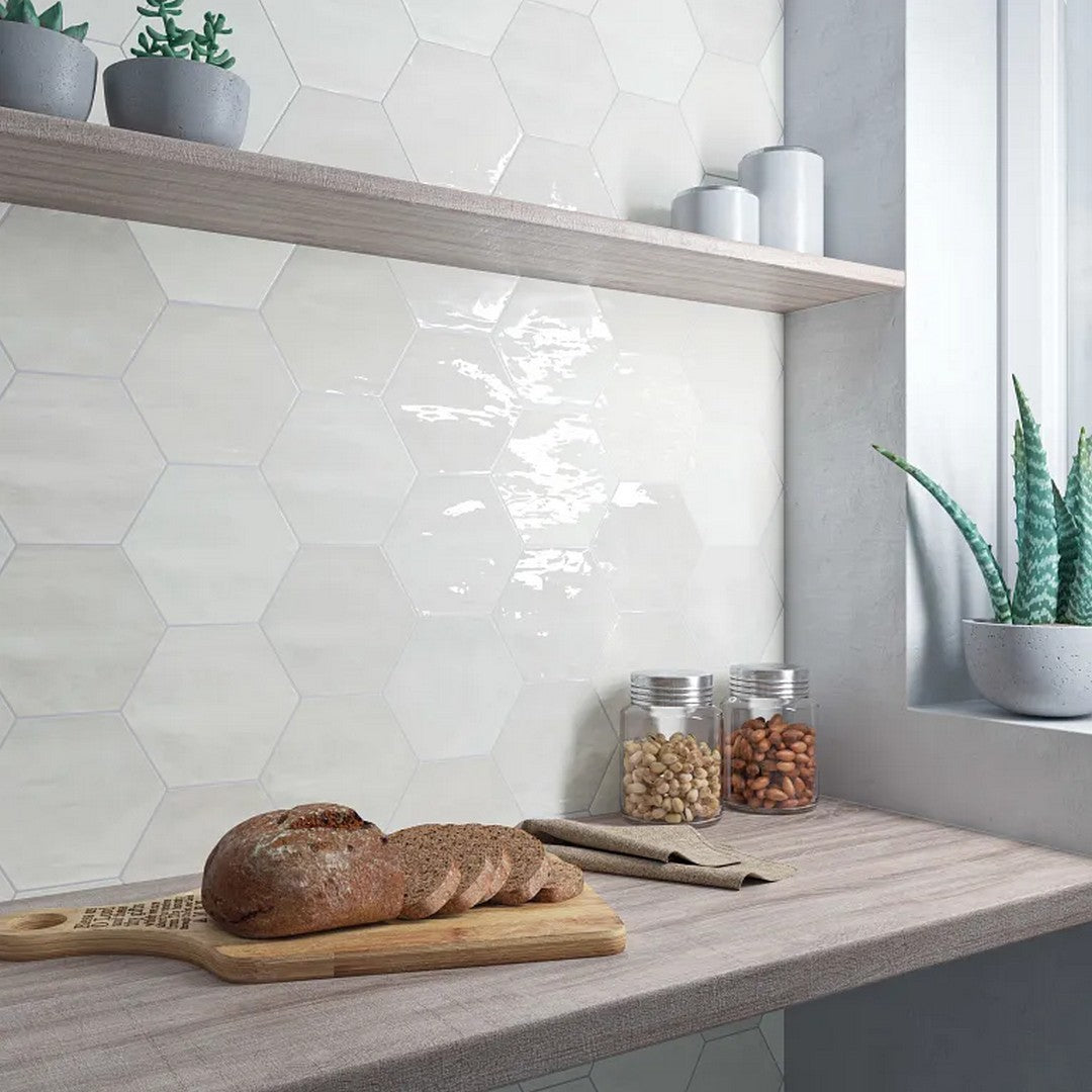 Arizona-6-x-7-Spark-Glossy-Ceramic-Hexagon-Wall-Tile-White