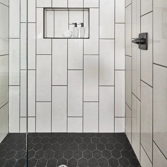 Arizona-11-x-11.25-Terrazzo-Rectified-Porcelain-4-Hexagon-Mosaic-Black