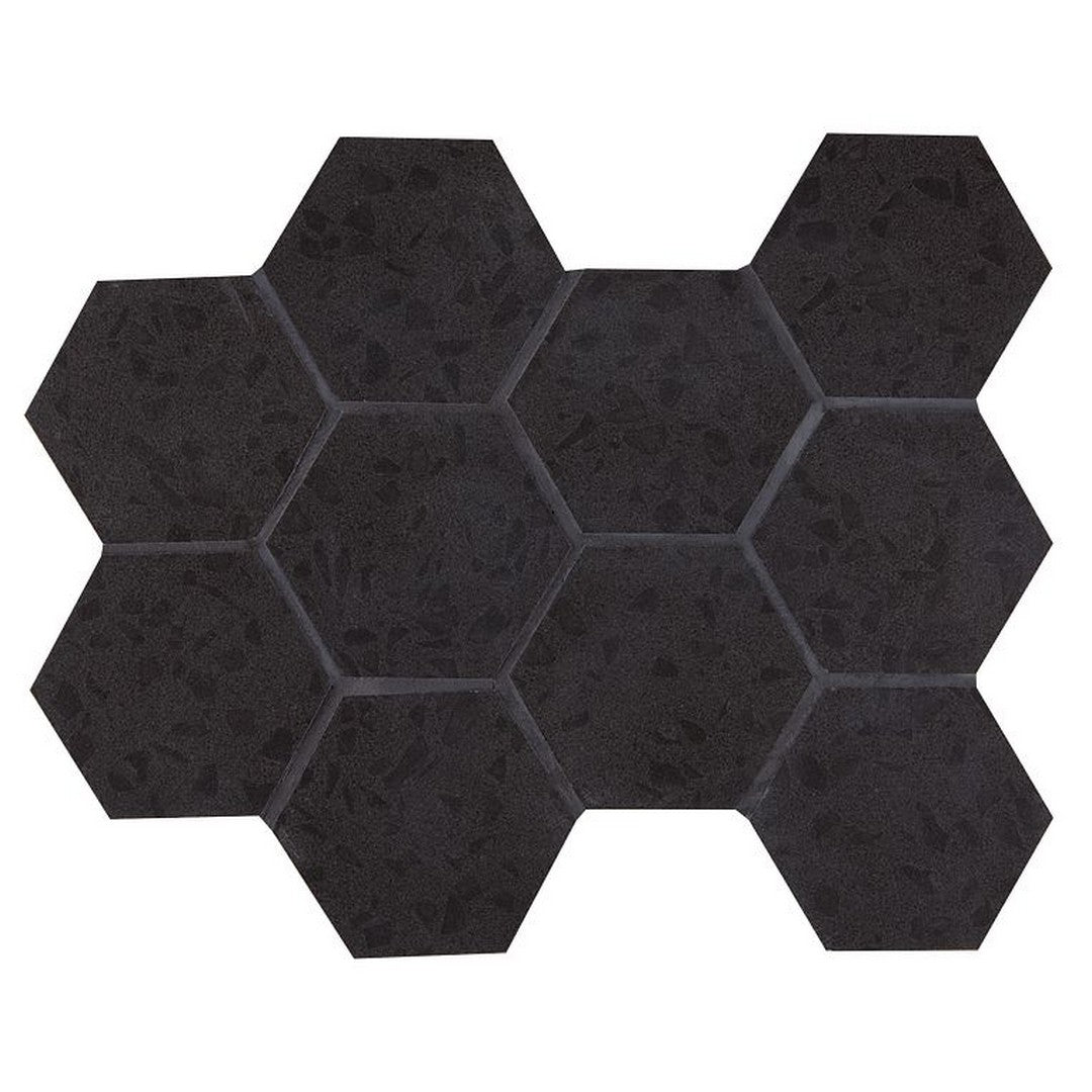 Arizona 11" x 11.25" Terrazzo Rectified Porcelain 4" Hexagon Mosaic