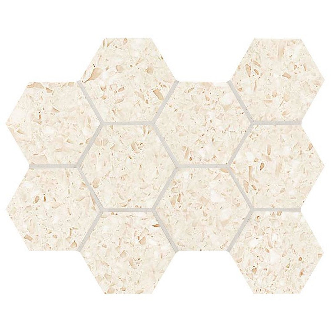 Arizona 11" x 11.25" Terrazzo Rectified Porcelain 4" Hexagon Mosaic