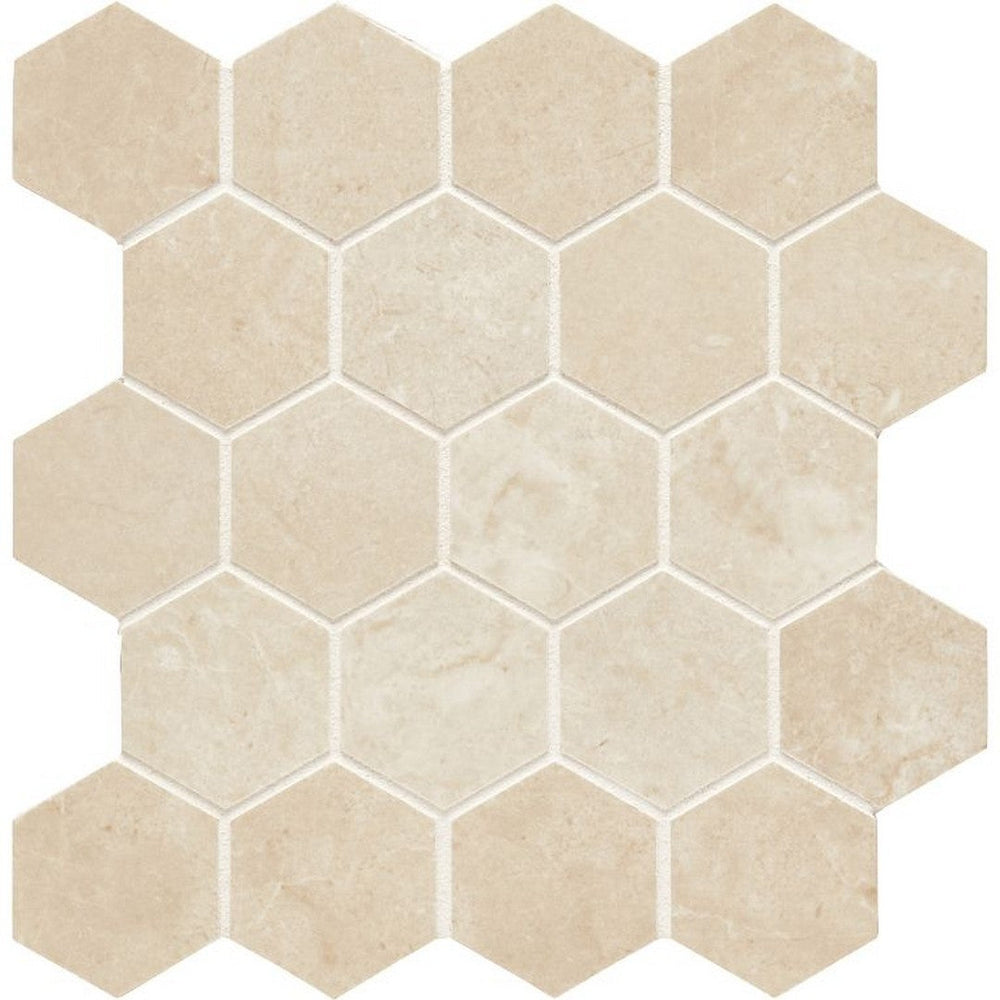 Arizona 2.37" x 2.37" Themar Polished Rectified Glazed Porcelain Hexagon Mosaic