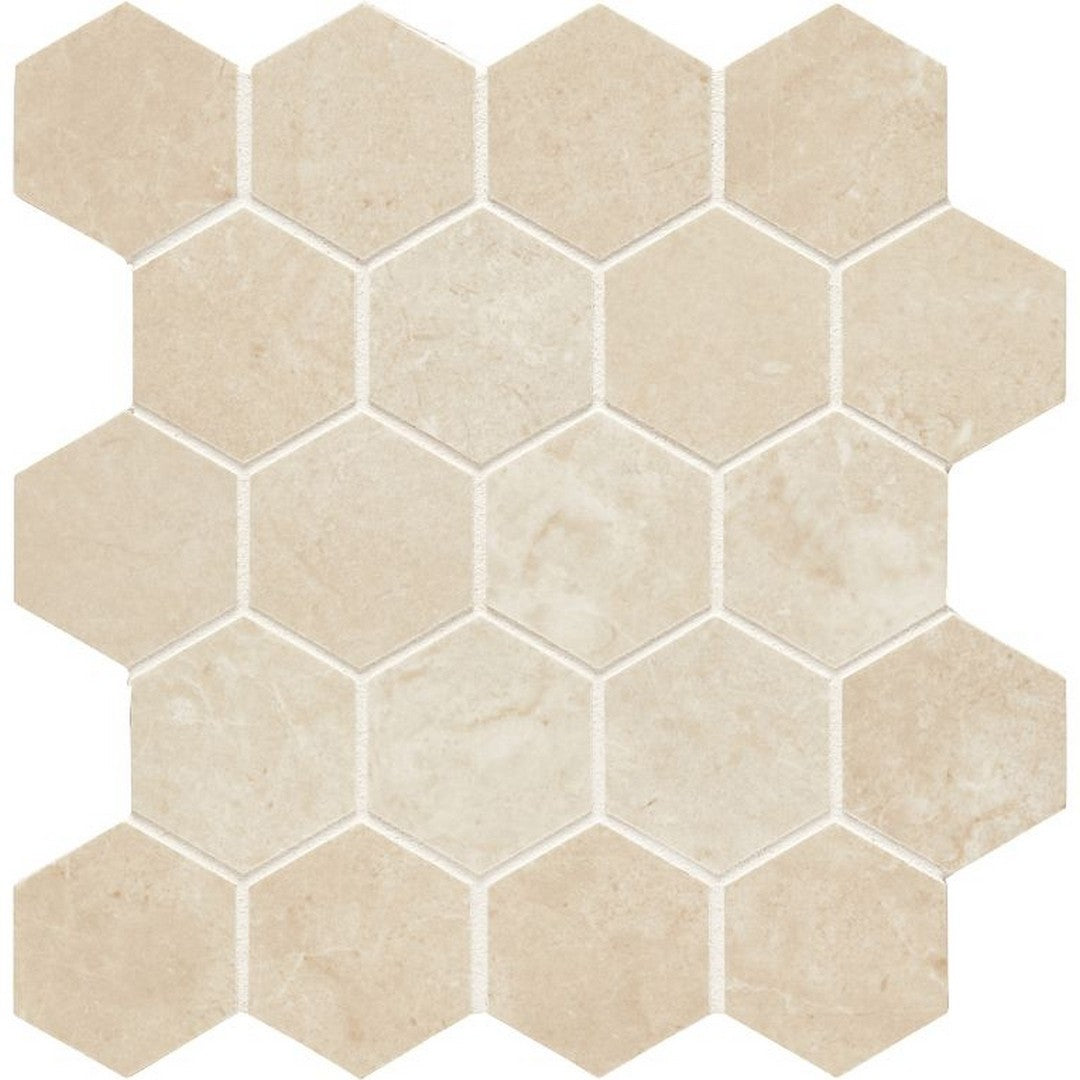 Arizona 2.37" x 2.37" Themar Polished Rectified Glazed Porcelain Hexagon Mosaic
