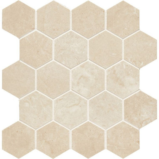 Arizona 2.37" x 2.37" Themar Polished Rectified Glazed Porcelain Hexagon Mosaic