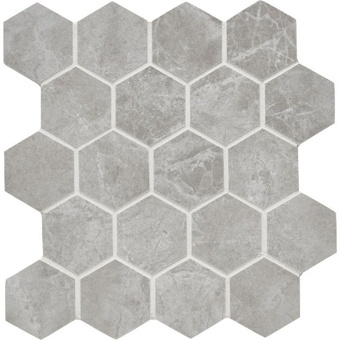 Arizona 2.37" x 2.37" Themar Polished Rectified Glazed Porcelain Hexagon Mosaic