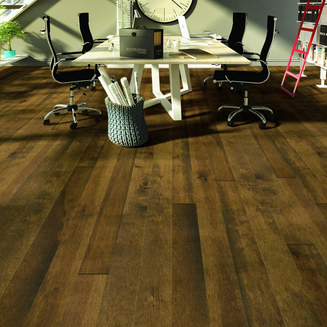 Mercier-Elegancia-Solid-3.25-x-84-Distinction-Yellow-Birch-Matte-19mm-Hardwood-Plank-Acorn-Brown--Yellow-Birch