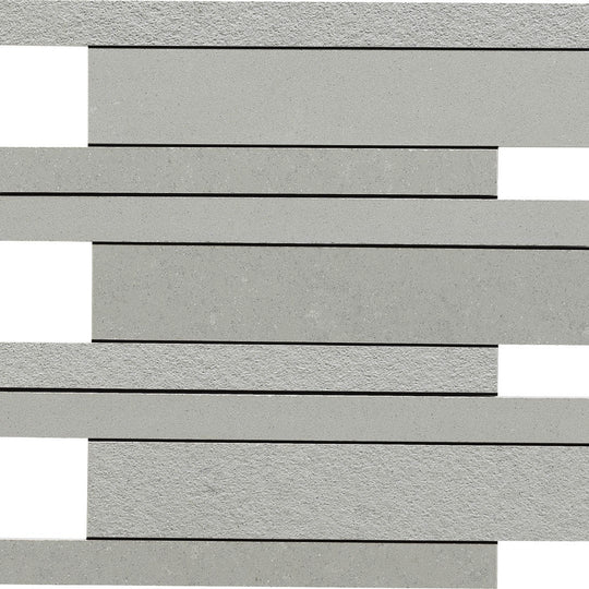 Daltile-Unity-12-x-12-Matte-Porcelain-Modern-Line-Deco-Mosaic-Ashgrey