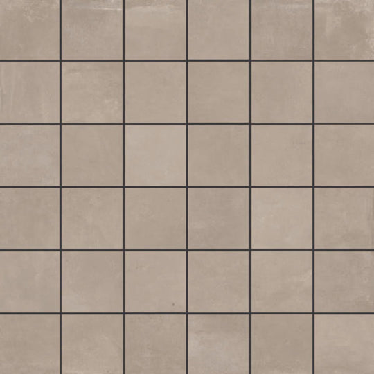 Happy Floors 12" x 12" Azuma 2.0 Natural Porcelain 2" Mosaic