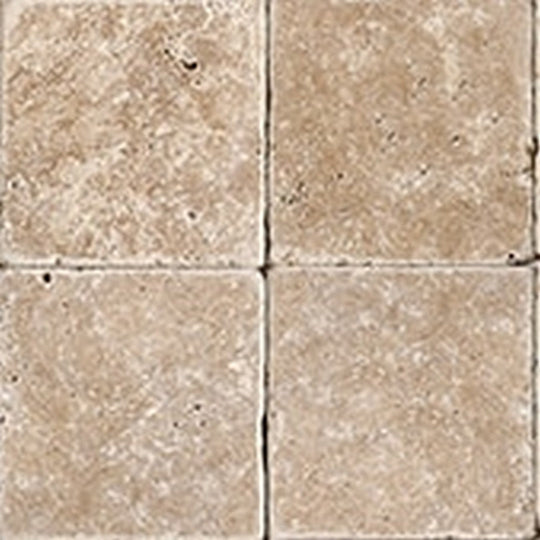 Daltile Travertine 4" x 4" Tumbled Tile