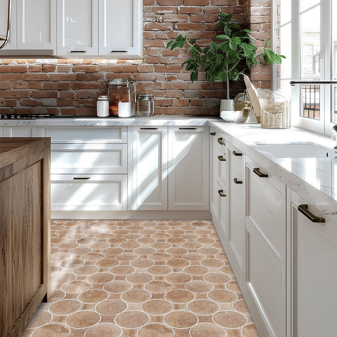 Bati-Orient-12-x-12-Interlocking-Concrete-Circle-Mosaic-Red