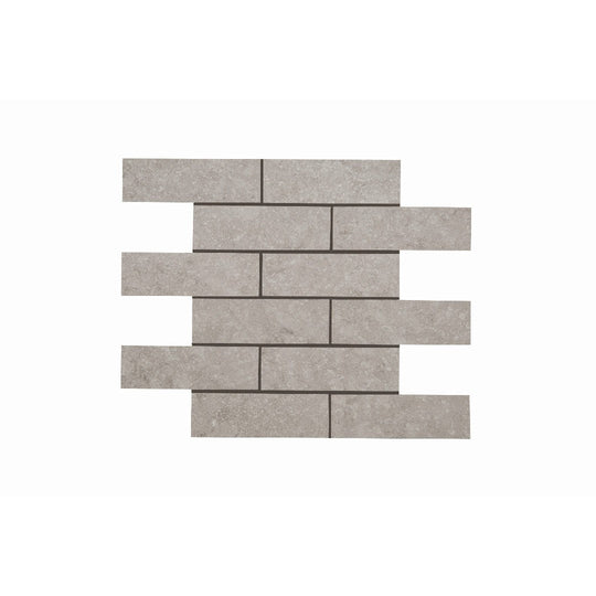 Crossville 12" x 15" Beljn Unpolished Porcelain 2x6" Brick Mosaic